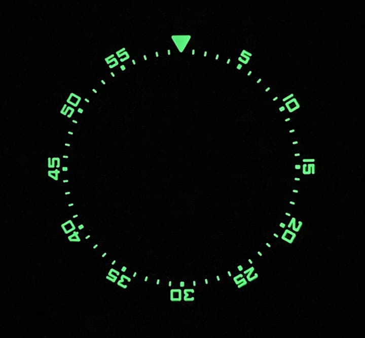 Безель черный PVD ВОСТОК АМФИБИЯ КОМАНДИРСКИЕ с пружиной (LU-MAS-02)
