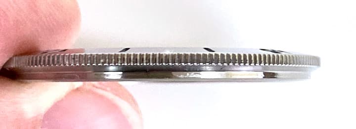 Безель ВОСТОК АМФИБИЯ  с пружиной, синие минуты (12k-1/1)