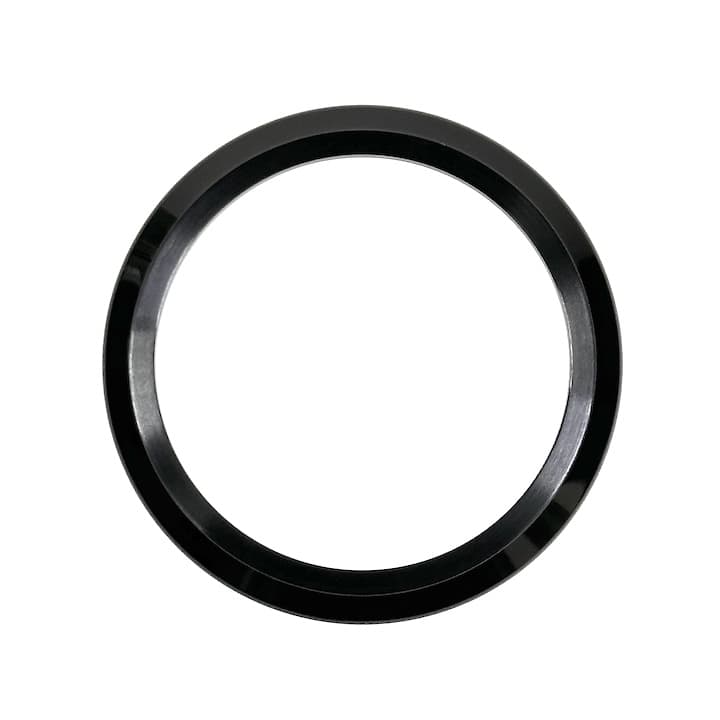 Чистый безель для часов Восток Амфибия с пружиной, PVD черный, полированный/брашированный (17k-5/2)