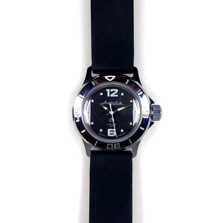 Женские часы ВОСТОК АМФИБИЯ ВОСТОК, кристаллы Сваровски, ø34 мм 2409 / 051227