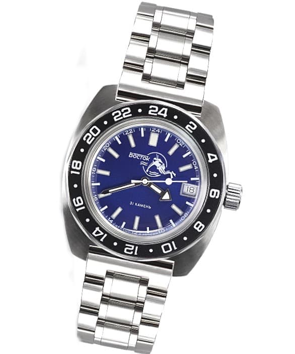 ВОСТОК АМФИБИЯ SCUBA DUDE 24-часовое время (17004Б)
