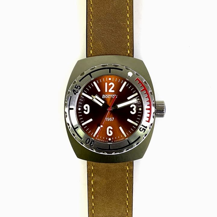 ВОСТОК АМФИБИЯ 1967, сапфировое стекло (190040)