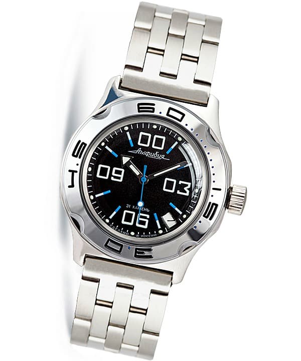 22 мм, браслет из нержавеющей стали VOSTOK для часов AMPHIBIA и KOMANDIRSKIE, (ST22-03)