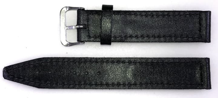 18 мм VOSTOK кожаный ремешок, черный (LD18-01)