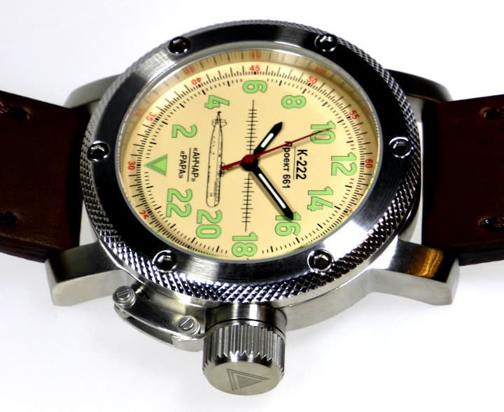 ТРИУМФ ПОДВОДНАЯ ЛОДКА АНЧАР, 24-часовые время, сапфировое стекло (1032.02)