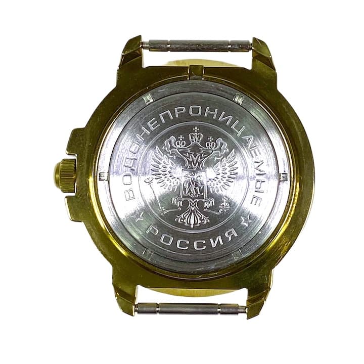 Корпус 439 для часов VOSTOK KOMANDIRSKIE с ручным заводом, покрытый нитридом титана, полирован, в комплекте  436ksb