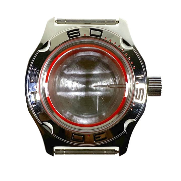 Корпус ВОСТОК 100 красные минуты, полированный (100ksb / 2)