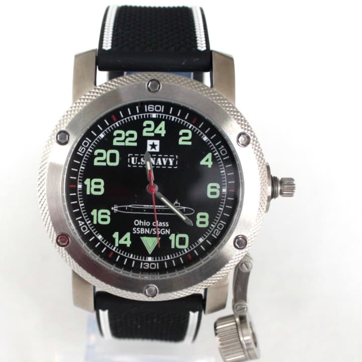 "US NAVY OHIO CLASS" - 24-часовые автоматические часы от TRIUMPH с механизмом ВОСТОК, нержавеющая сталь, ø47мм