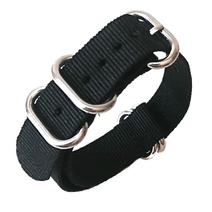 18 мм ремешок ZULU, черный (ZULU03-18 мм)