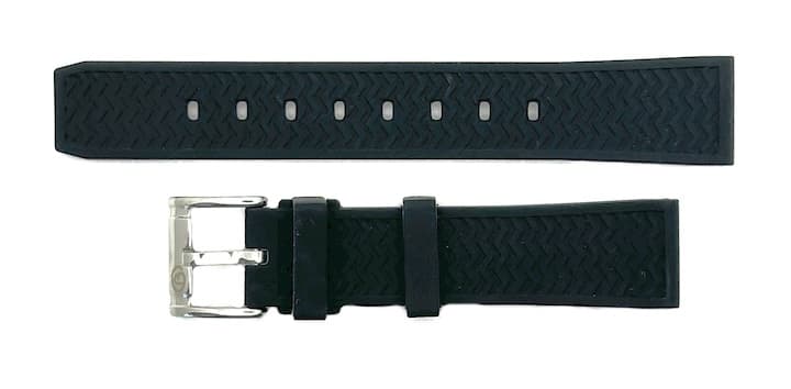 20 мм ВОСТОК ремешок, полиуретан, черный (PUS01-20mm)