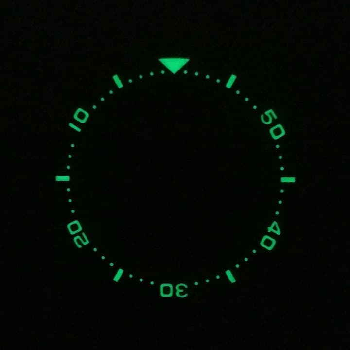 Безель обратного счета, керамика ВОСТОК АМФИБИЯ КОМАНДИРСКИЕ с пружиной (LU-INS-26)