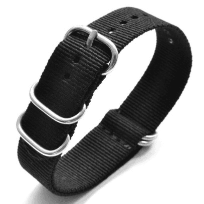 22 мм ремешок ZULU для часов VOSTOK, нейлон, черный (ZULU03-22mm)