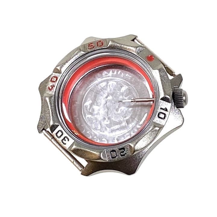 Корпус 536 для часов VOSTOK KOMANDIRSKIE с ручным заводом, покрытый карбонитридом титана, сатинированный, в комплекте 536ksb