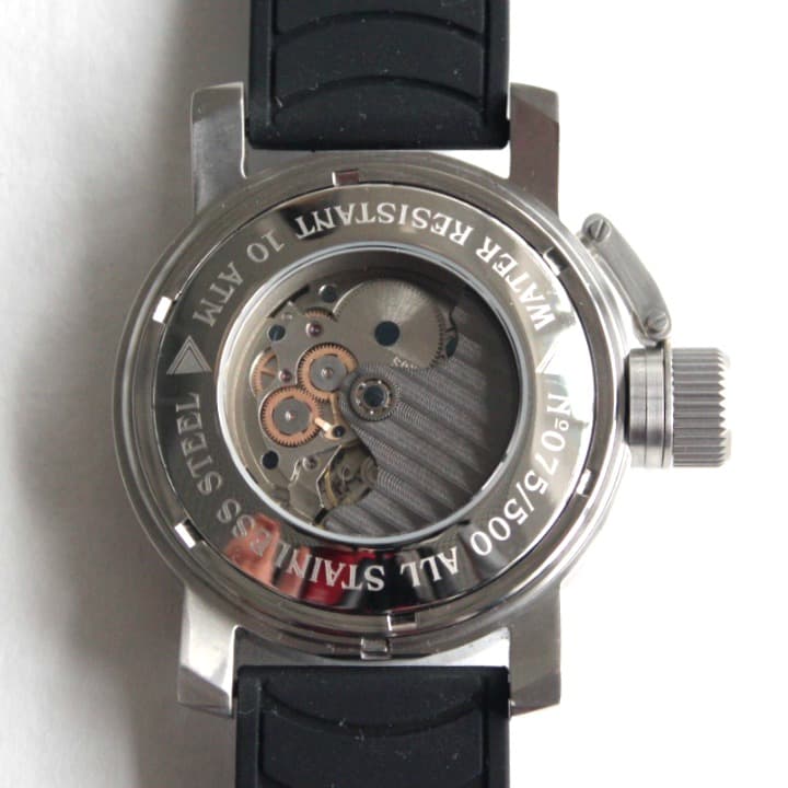 "US NAVY OHIO CLASS" - 24-часовые автоматические часы от TRIUMPH с механизмом ВОСТОК, нержавеющая сталь, ø47мм