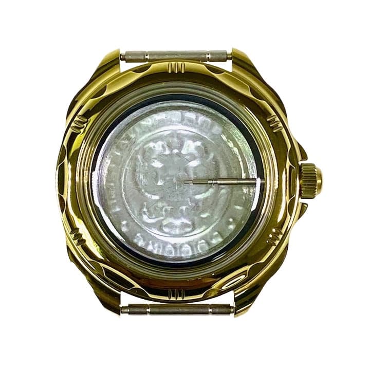 Корпус 219 для часов VOSTOK KOMANDIRSKIE с ручным заводом, покрытый нитридом титана, полированный, полный 219ksb