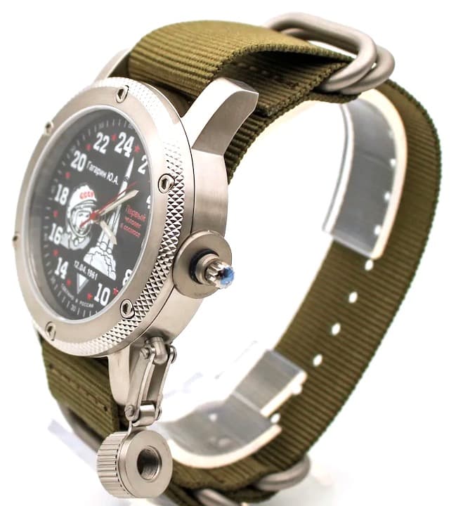 ТРИУМФ ЮРИЙ ГАГАРИН, 24-часовые время, сапфировое стекло (1116.21)