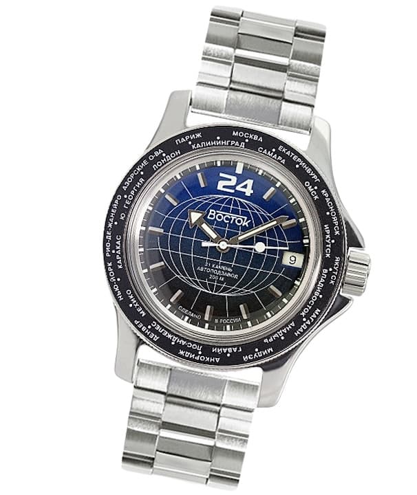 VOSTOK АМФИБИЯ 24-часовое время (13027A)