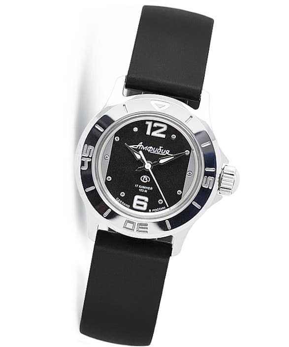 Женские часы ВОСТОК АМФИБИЯ ВОСТОК, кристаллы Сваровски, ø34 мм 2409 / 051227