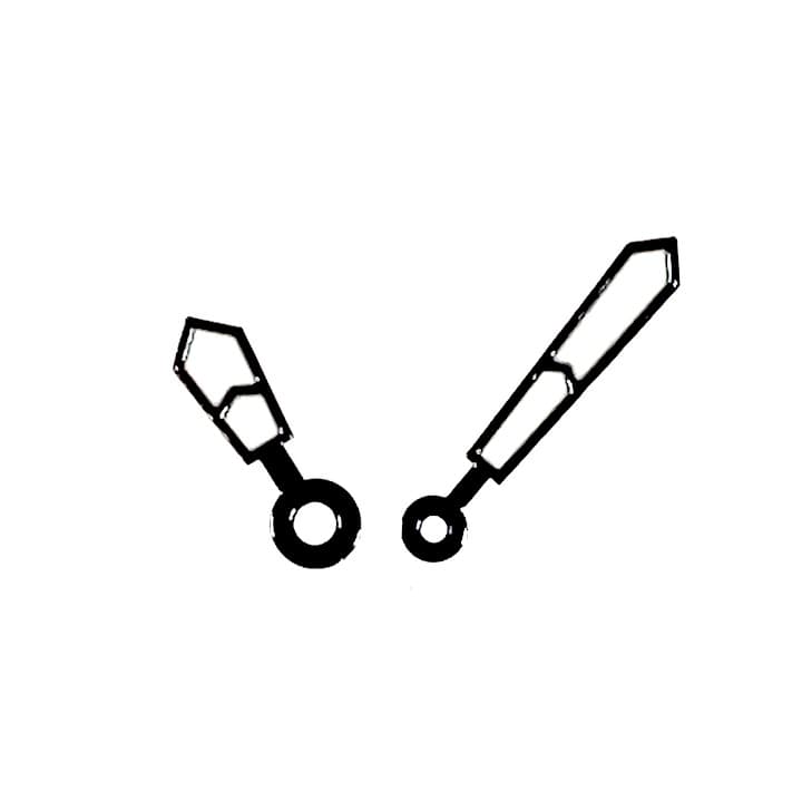 Черные стрелки ВОСТОК АМФИБИЯ КОМАНДИРСКИЕ (PAAR85)