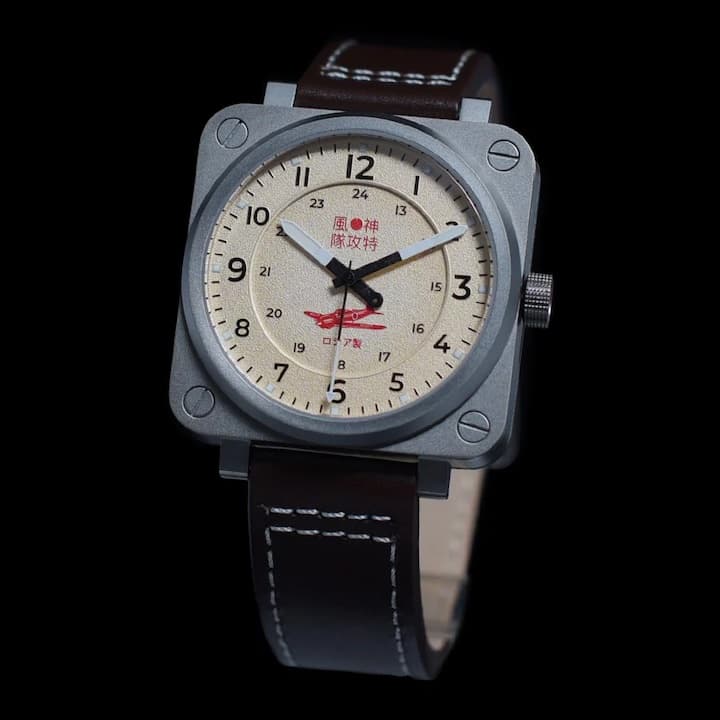 УМНЯШОВ КАМИКАДЗЕ, нержавеющая сталь и титан, сапфировое стекло, 41x41mm (UM-G4)