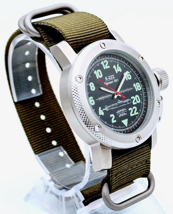 ТРИУМФ ПОДВОДНАЯ ЛОДКА АНЧАР, 24-часовые время, сапфировое стекло (1034.21)