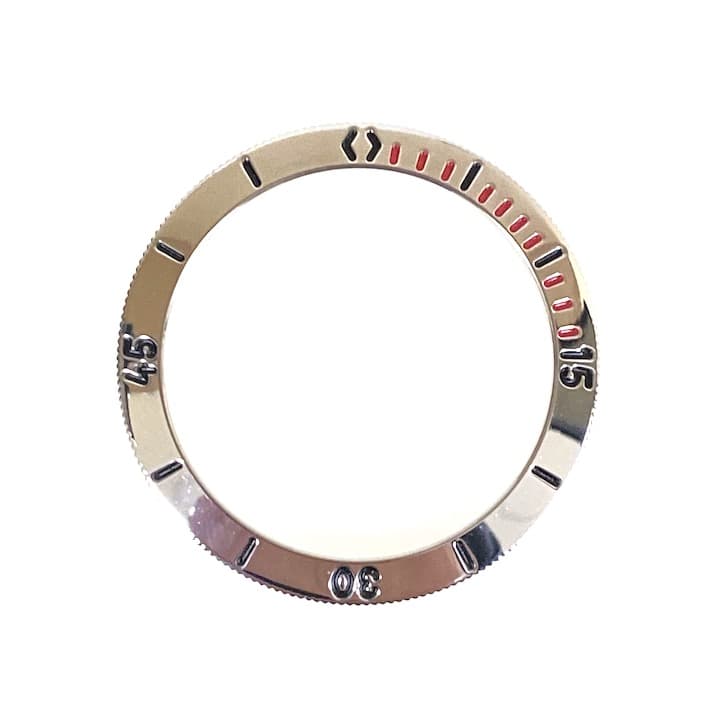 Безель ВОСТОК АМФИБИЯ  с пружиной, красные минуты (12к-1/2)