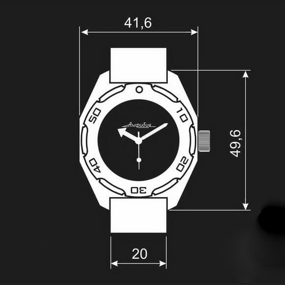 Корпус ВОСТОК 670, полированный с полированным безелем (670ksb / 2)
