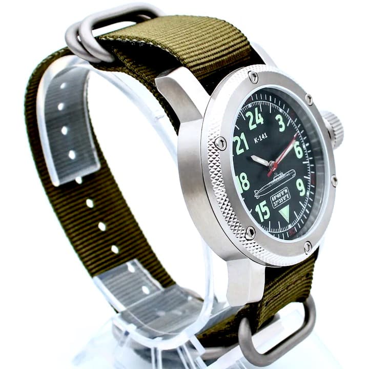 ТРИУМФ ПОДВОДНАЯ ЛОДКА КУРСК, 24-часовые время, сапфировое стекло (1089.21)