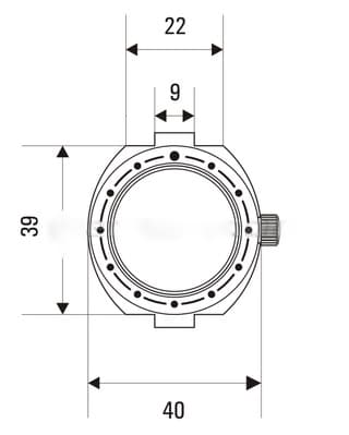 Корпус ВОСТОК АМФИБИЯ НЕПТУН 960, полированный с браслетом (690ksb - 1)