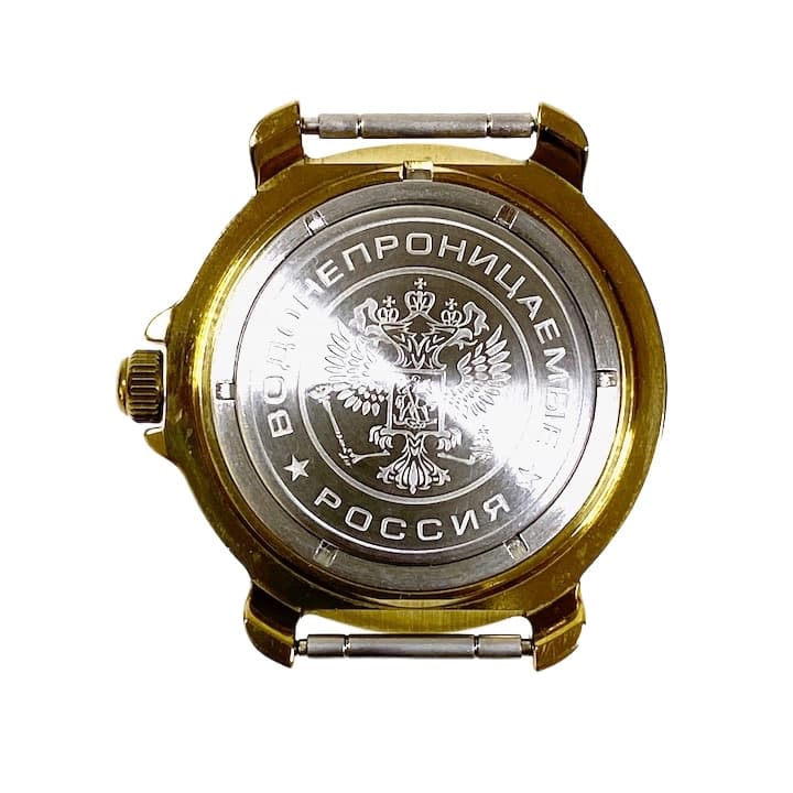 Корпус 819 для часов VOSTOK KOMANDIRSKIE с ручным заводом, покрытый нитридом титана, полированный, в комплекте 819ksb