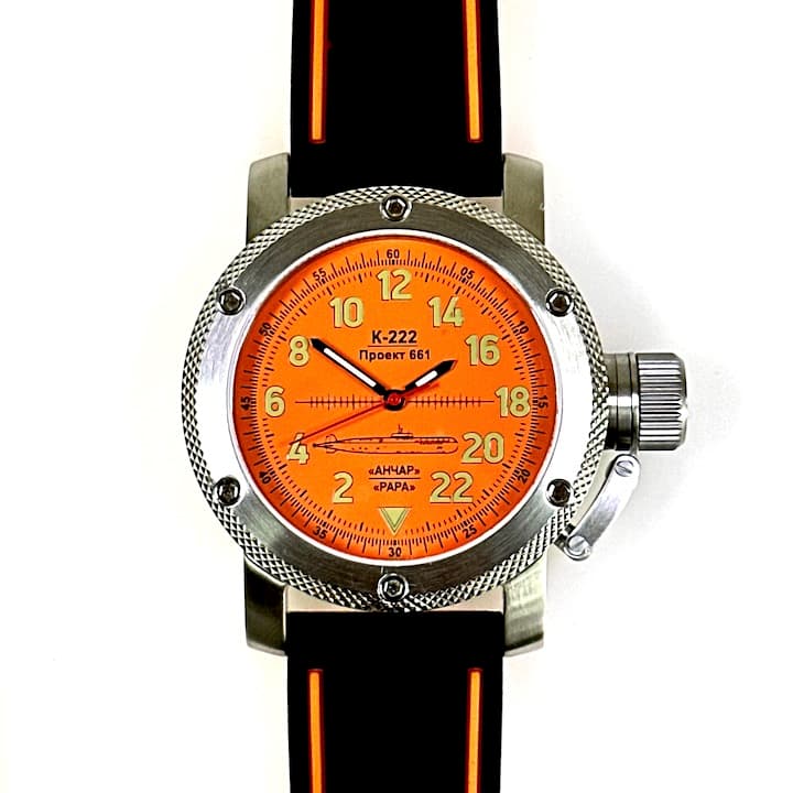 ТРИУМФ ПОДВОДНАЯ ЛОДКА АНЧАР, 24-часовые время, сапфировое стекло (1033.015)