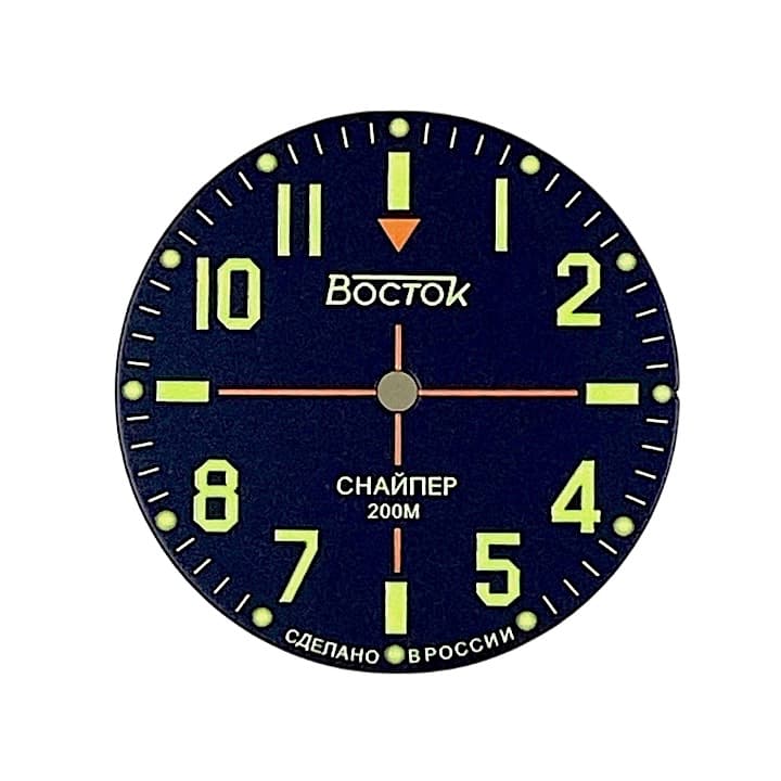 Циферблат 647 -1 черный Восток Амфибия СНАЙПЕР