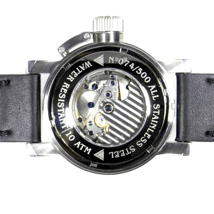 "КЛАСС ВМС США ОГАЙО" - 24-часовые автоматические часы TRIUMPH с заводом "ВОСТОК", нержавеющая сталь, ø47 мм