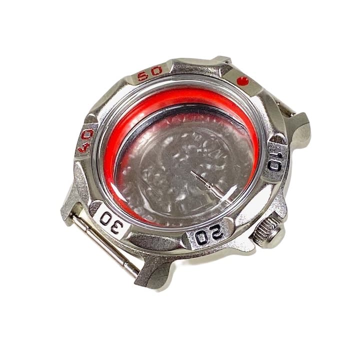 Корпус 816 для часов ВОСТОК КОМАНДИРСКИЕ с ручным заводом, покрытый карбонитридом титана, сатинированный, в комплекте 816ksb / 2