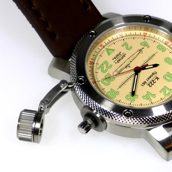 ТРИУМФ ПОДВОДНАЯ ЛОДКА АНЧАР, 24-часовые время, сапфировое стекло (1032.02)