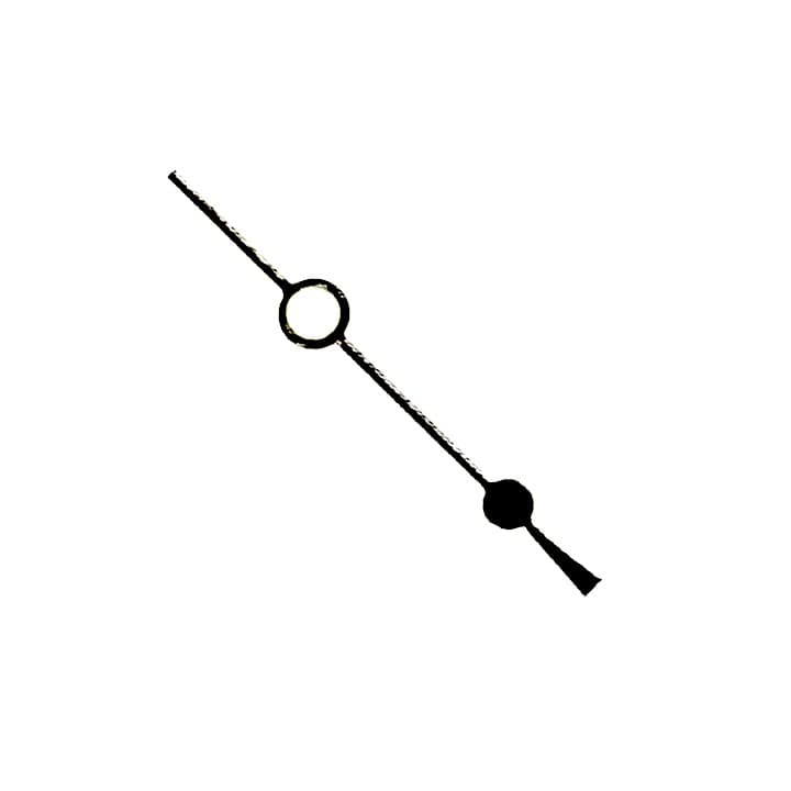 Черная секундная стрелка ВОСТОК АМФИБИЯ, длинная (SEK04-1)