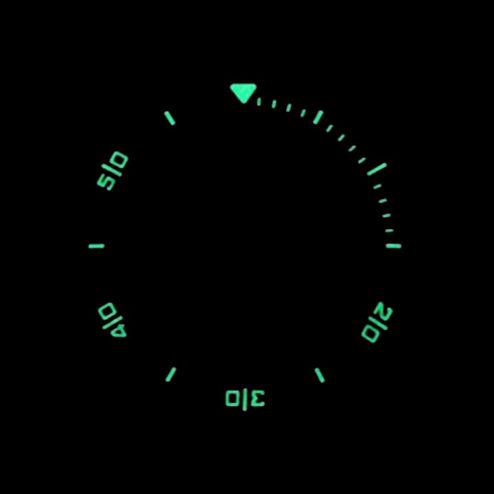 3D безель ВОСТОК АМФИБИЯ КОМАНДИРСКИЕ, черное PVD покрытие с пружиной (LU-MAS-23)