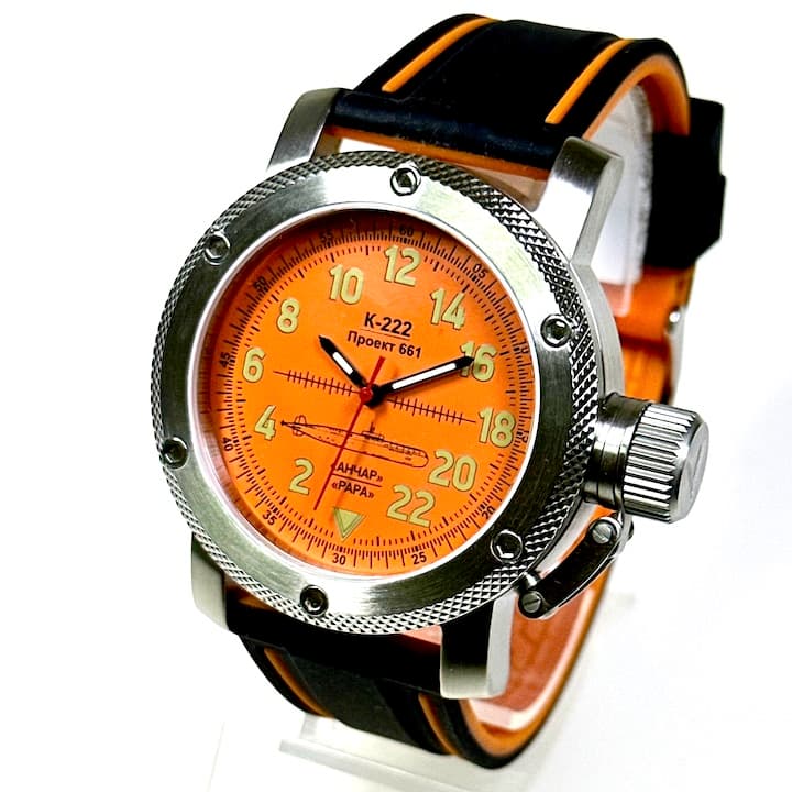 ТРИУМФ ПОДВОДНАЯ ЛОДКА АНЧАР, 24-часовые время, сапфировое стекло (1033.015)