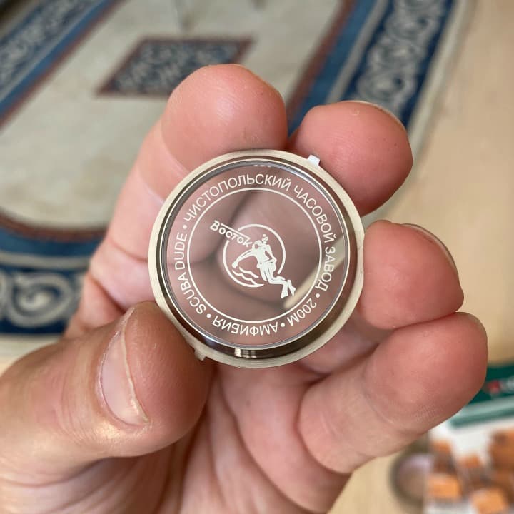 Задняя крышка SCUBA DUDE (большая) ВОСТОК АМФИБИЯ КОМАНДИРСКИЕ АПЗ (GB-2)