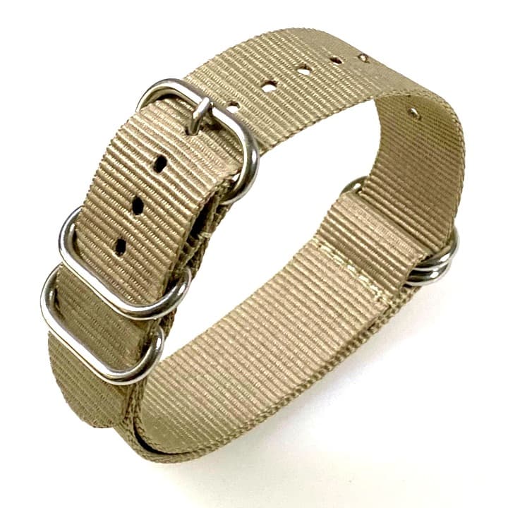 22 мм ремешок ZULU для часов VOSTOK, нейлон, хаки ZULU05-22 мм