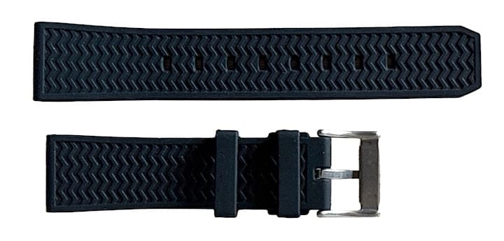 22 мм ВОСТОК ремешок, силикон, черный (PUS01-22mm)