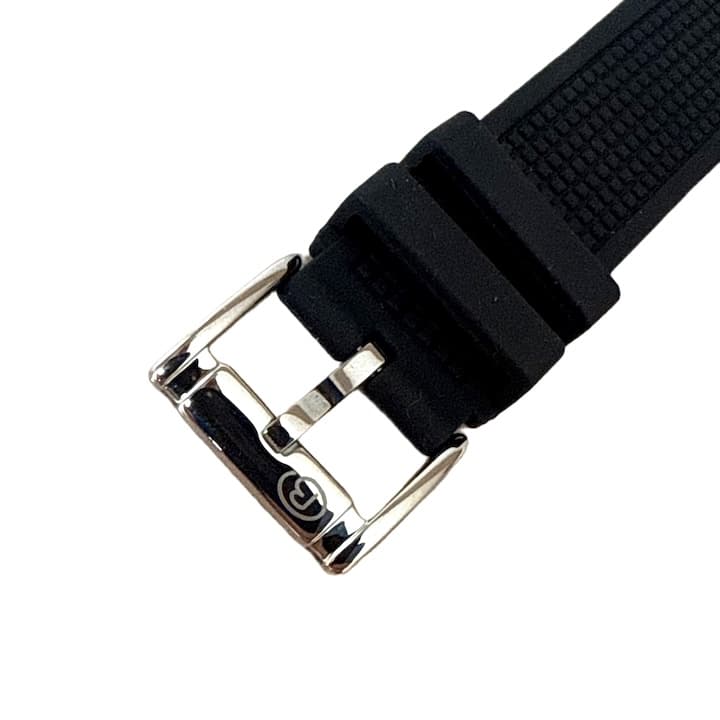 22 мм ВОСТОК ремешок, силикон, черный (PUS01-22mm)