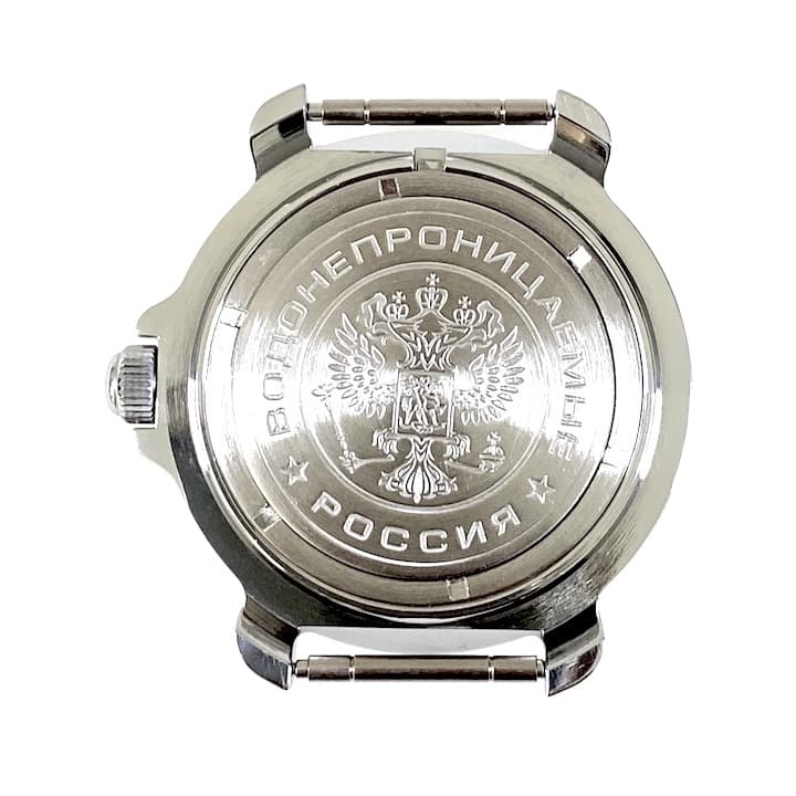 Корпус 811 для часов VOSTOK KOMANDIRSKIE с ручным заводом, хромированный, полированный, в комплекте 811ksb