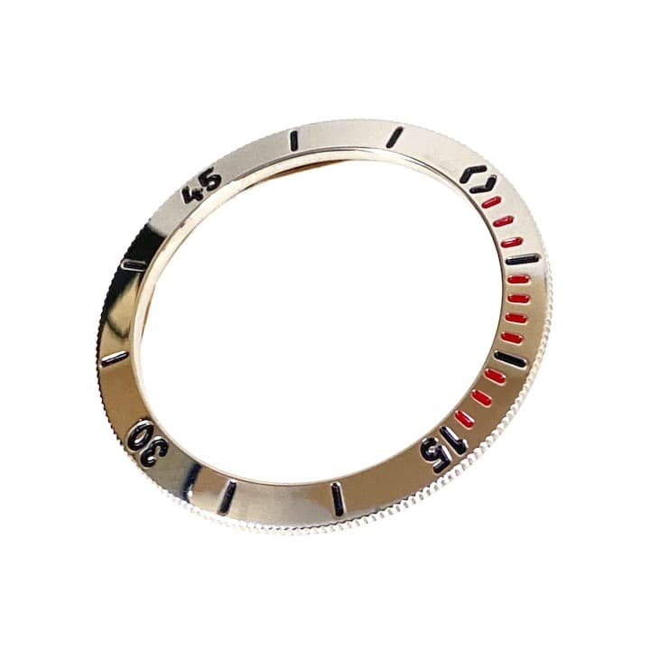 Безель ВОСТОК АМФИБИЯ  с пружиной, красные минуты (12к-1/2)