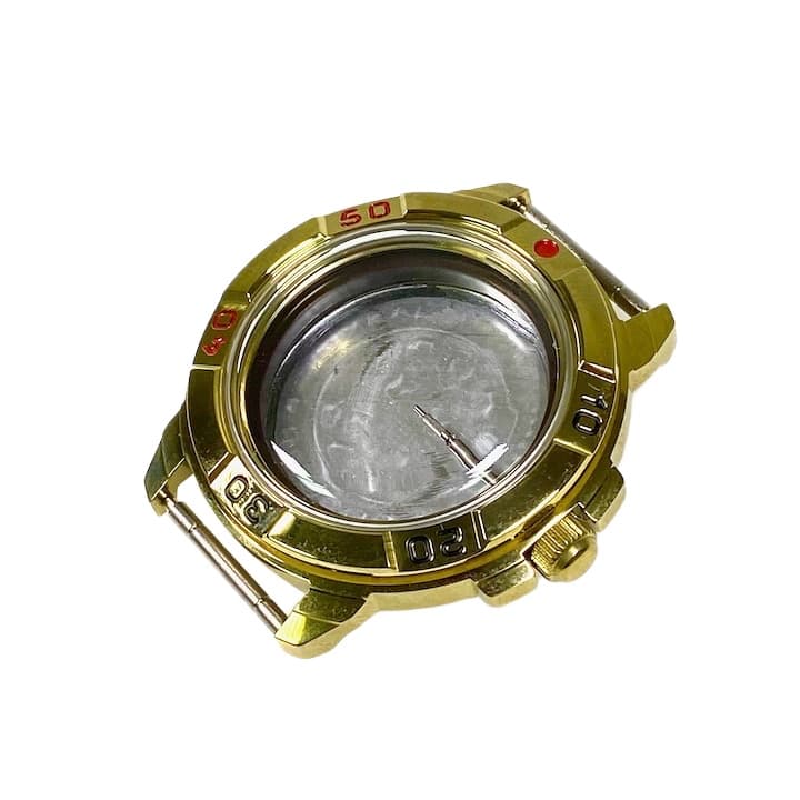 Корпус 439 для часов VOSTOK KOMANDIRSKIE с ручным заводом, покрытый нитридом титана, полирован, в комплекте  436ksb