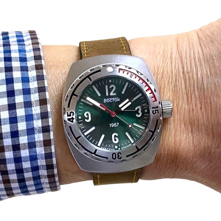ВОСТОК АМФИБИЯ 1967, сапфировое стекло (190045)