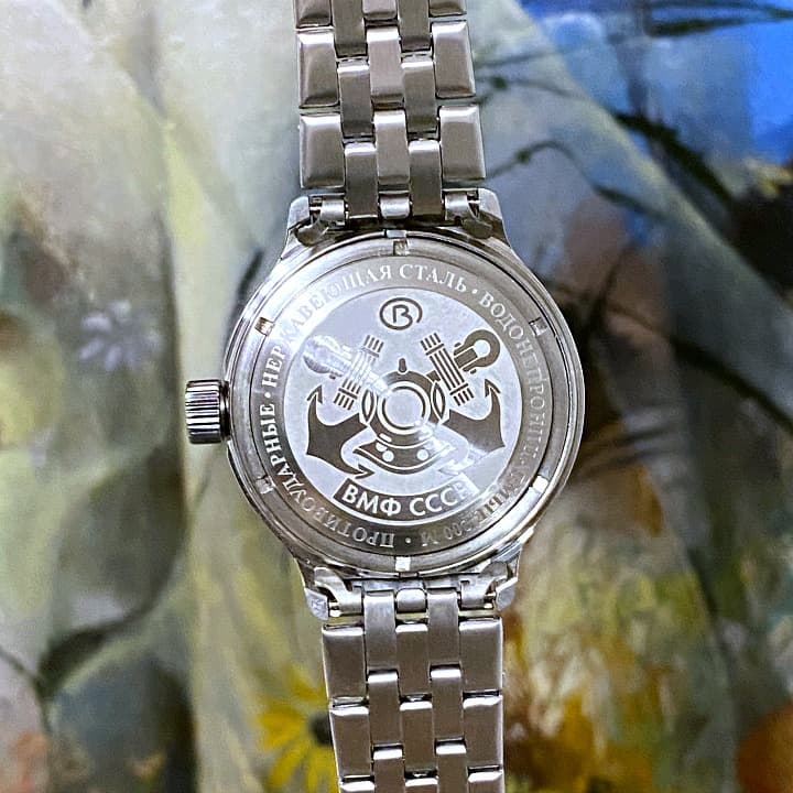 Задняя крышка корпуса ВМФ РОССИИ для российских часов-амфибий "ВОСТОК" и "КОМАНДИРСКИЕ автоматические часы", нержавеющая сталь, водонепроницаемость 200 м 71k-2 Kriegsmarine