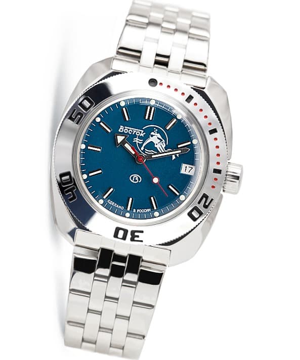 22 мм браслет ВОСТОК из нержавеющей стали (ST22-09)