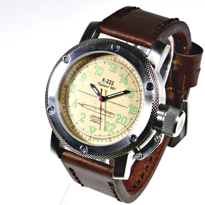 ТРИУМФ ПОДВОДНАЯ ЛОДКА АНЧАР, 24-часовые время, сапфировое стекло (1032.02)