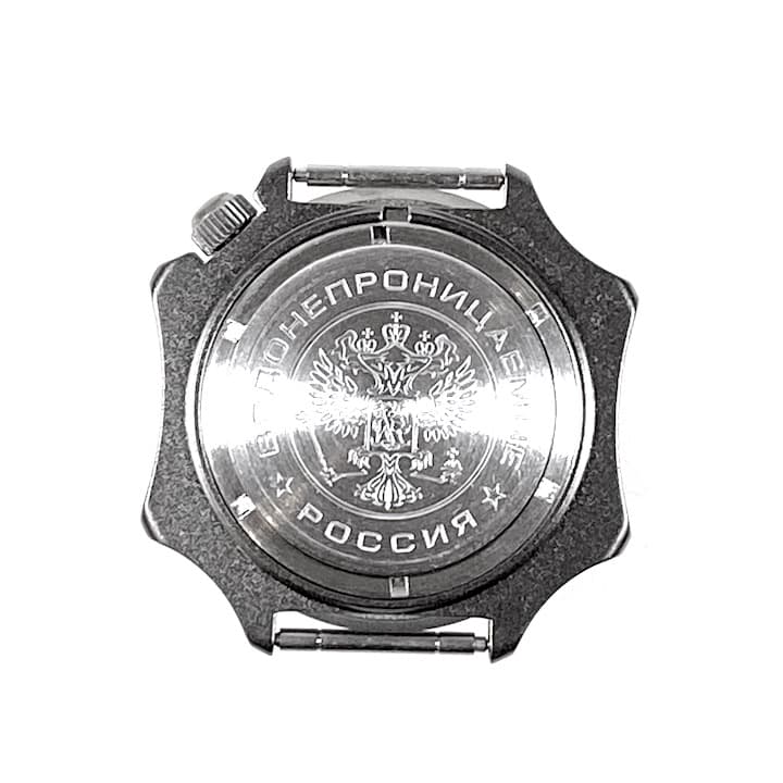 Корпус 536 для часов VOSTOK KOMANDIRSKIE с ручным заводом, покрытый карбонитридом титана, сатинированный, в комплекте 536ksb